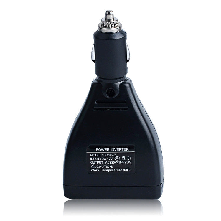 Meind 75W Mini Car Inverter Charger, 12V To 110V, 12V To 220V
