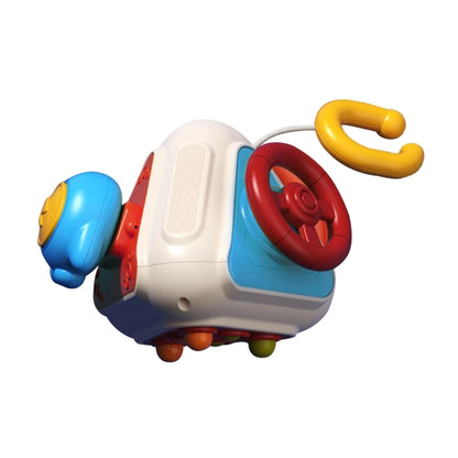 Baby Busy Box Hand Grabbing Ball Puzzle Cubic Space Spinning Fun Children Early Learning Toys, Basic 4 Sides, Upgrade 10 Sides