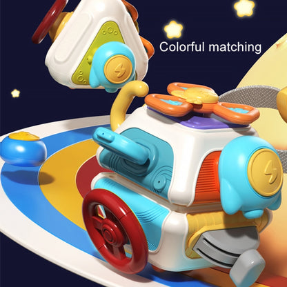 Baby Busy Box Hand Grabbing Ball Puzzle Cubic Space Spinning Fun Children Early Learning Toys, Basic 4 Sides, Upgrade 10 Sides
