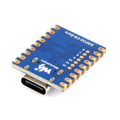 Waveshare ESP32-C6 Mini WiFi 6 & Bluetooth 5 Dual Processors Development Board, Zero, Zero-M