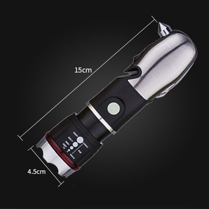 Outdoor Window Breaking Escape Safety Hammer Emergency Flashlight