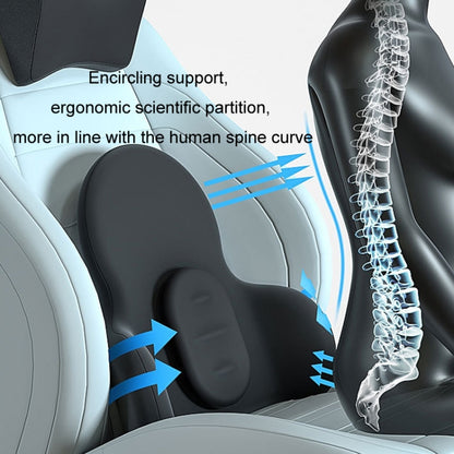 Multifunctional Car Memory Foam Adjustable Lumbar Support, Classic Black, Classic Gray, Classic Coffee, Classic Dark Blue, Classic Orange, Classic Pink, Classic Rose Red