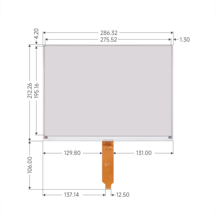 Waveshare 13.3inch 960×680 Pixels SPI Communication E-Ink Display, Module Version