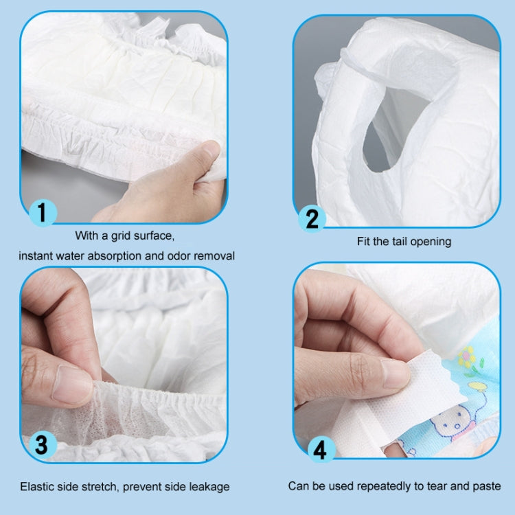 SHUERMEI Disposable Pet Diapers Menstrual Pants, Male S 12pcs /Pack, Male M 12pcs /Pack, Male L 12pcs /Pack, Male XL 12pcs /Pack, Female XXS 10pcs /Pack, Female XS 10pcs /Pack, Female S 10pcs /Pack, Female M 10pcs /Pack, Female L 10pcs /Pack...