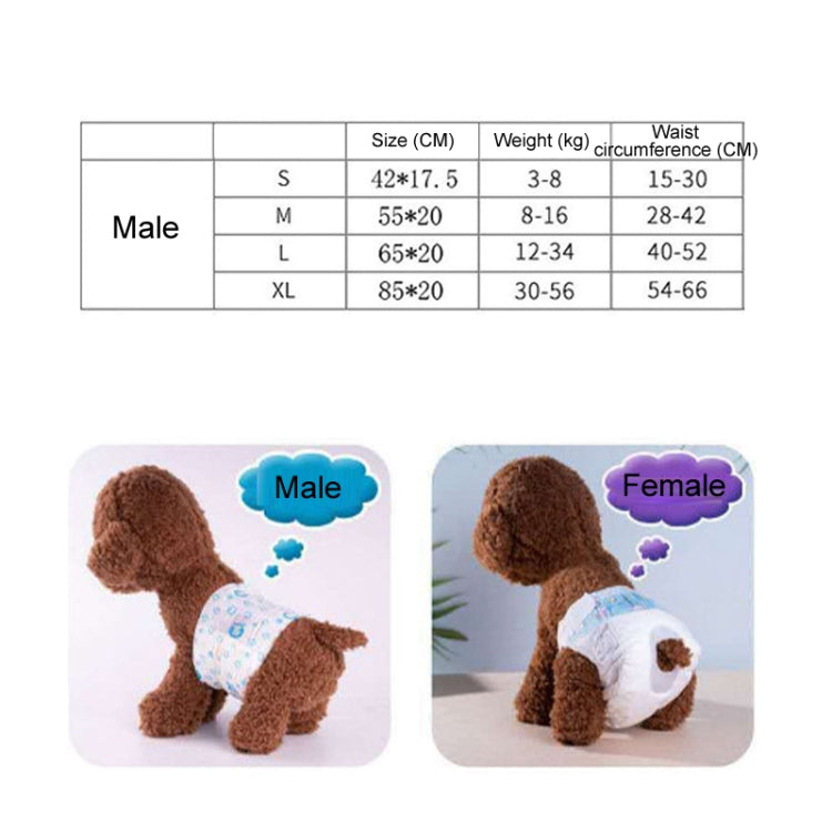 SHUERMEI Disposable Pet Diapers Menstrual Pants, Male S 12pcs /Pack, Male M 12pcs /Pack, Male L 12pcs /Pack, Male XL 12pcs /Pack, Female XXS 10pcs /Pack, Female XS 10pcs /Pack, Female S 10pcs /Pack, Female M 10pcs /Pack, Female L 10pcs /Pack...