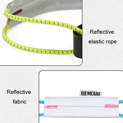 ISE MOUNT Outdoor Riding Reflective Pants Cuff Strap Elastic Night Running Sports Leg Safety Band