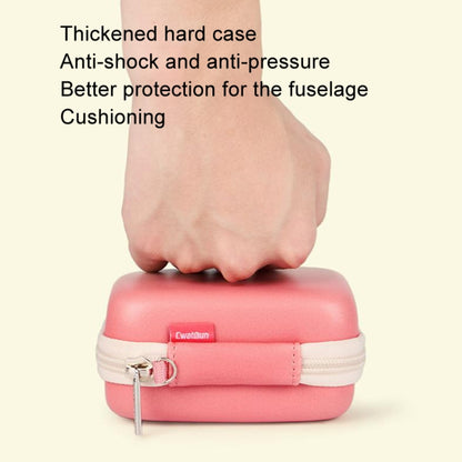Cwatcun H45 Mini Storage Bag Small Microslice Digital Camera Bag PU Waterproof Hard Shell Bag, H45 (Pink), H45 (Green), H45 (Brown)