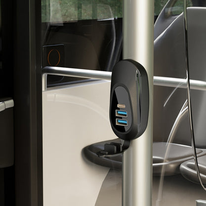 12-24V Bus Handlebar Installed USB Fast Charging Charger, 2U QC+QC