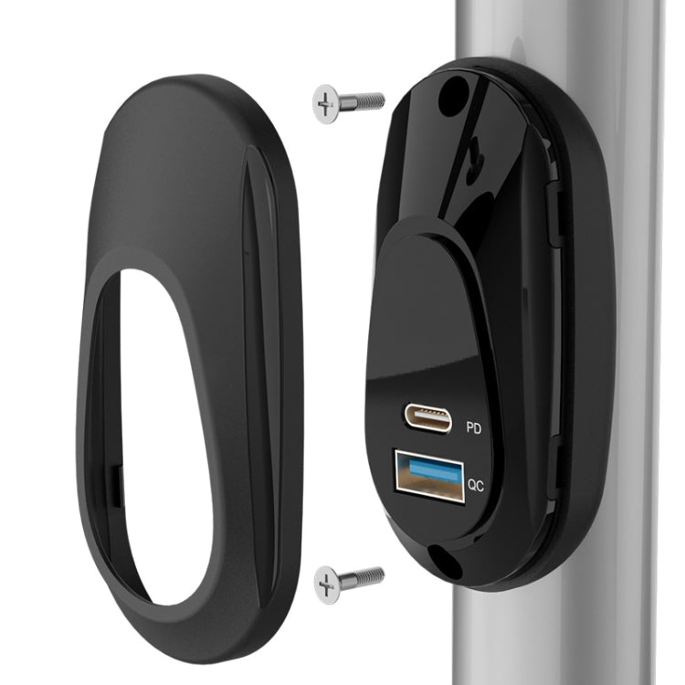 12-24V Bus Handlebar Installed USB Fast Charging Charger, 2U QC+QC