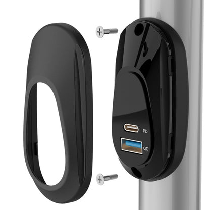 12-24V Bus Handlebar Installed USB Fast Charging Charger, 2U QC+QC