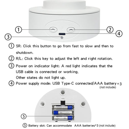 Intelligent Electric Roundabout 360 Degree Rotating Disc Table Live Shooting Video Props