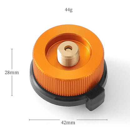Outdoor Camping Gas Cylinder Adapter Stove Connector Closed Snap Gas Canister Converter, Large Yellow, Large Red, Small Yellow, Small Red