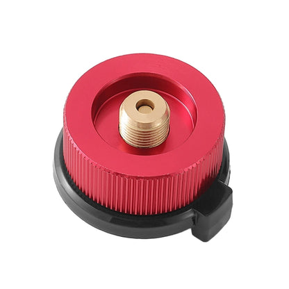 Outdoor Camping Gas Cylinder Adapter Stove Connector Closed Snap Gas Canister Converter, Large Yellow, Large Red, Small Yellow, Small Red