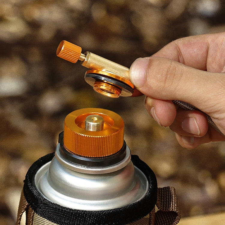 Outdoor Camping Gas Cylinder Adapter Stove Connector Closed Snap Gas Canister Converter, Large Yellow, Large Red, Small Yellow, Small Red