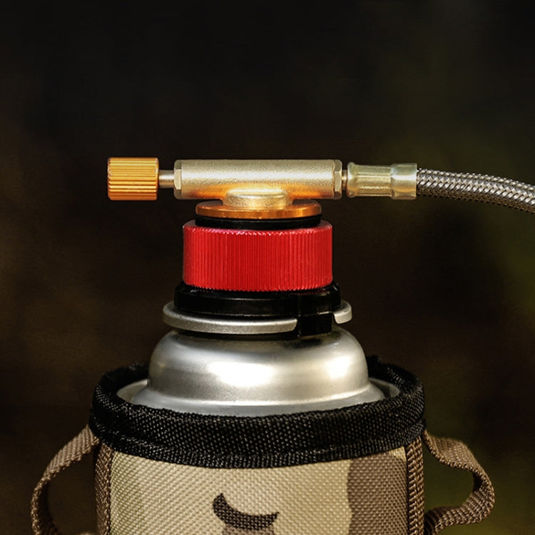 Outdoor Camping Gas Cylinder Adapter Stove Connector Closed Snap Gas Canister Converter, Large Yellow, Large Red, Small Yellow, Small Red
