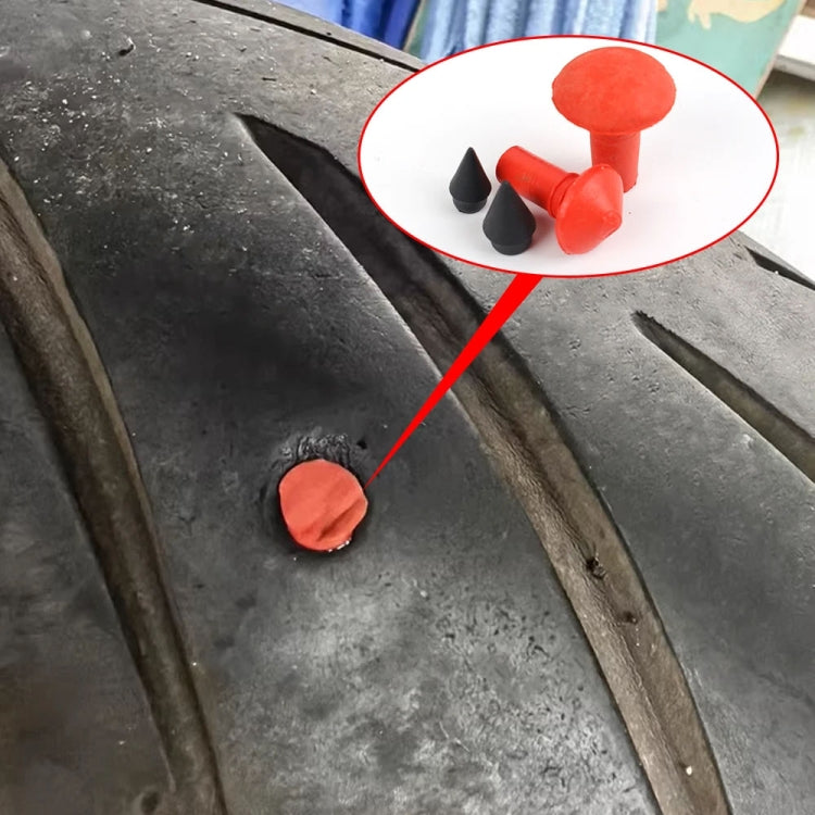 Motorcycle Electric Vehicle Tire Repair Rubber Mushroom Nail Tire Repair Tools, 90pairs /Pack S, 90pairs /Pack L