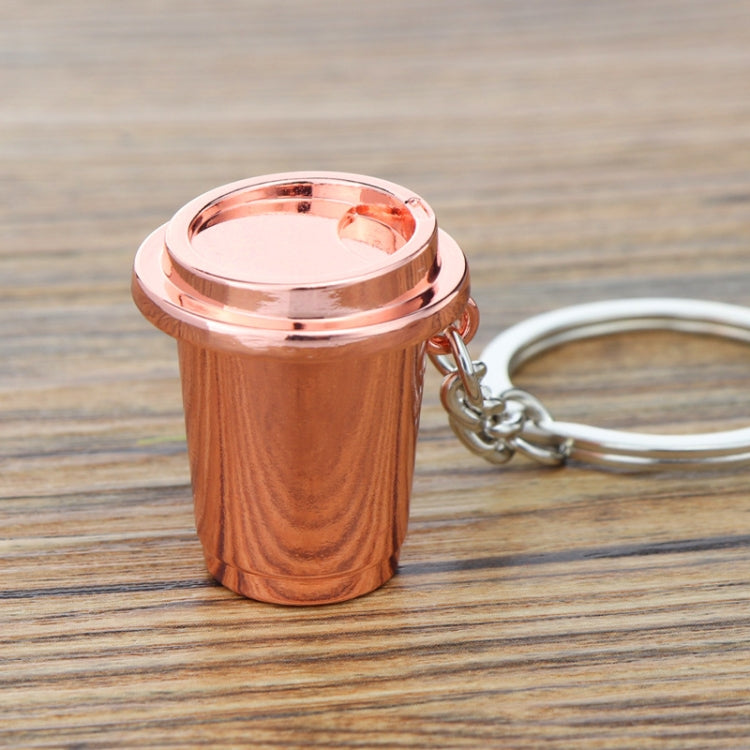 Mini Metal Keychain Coffee Utensils Decorative Pendant, Powder Hammer Silver, Powder Hammer Black, Spoon Silver, Spoon Black, Handle Silver, Handle Black, Coffee Cup Black, Coffee Cup Rose Gold, Moka Pot Black, Moka Pot Silver, Gooseneck Pot Black