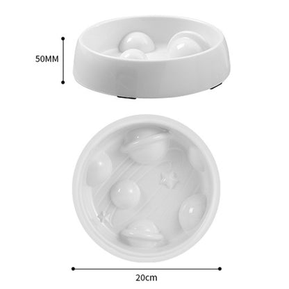Planet Shape Pets Anti-Choking Slow Eating Bowl Cats And Dogs Spill Resistant Food Holder