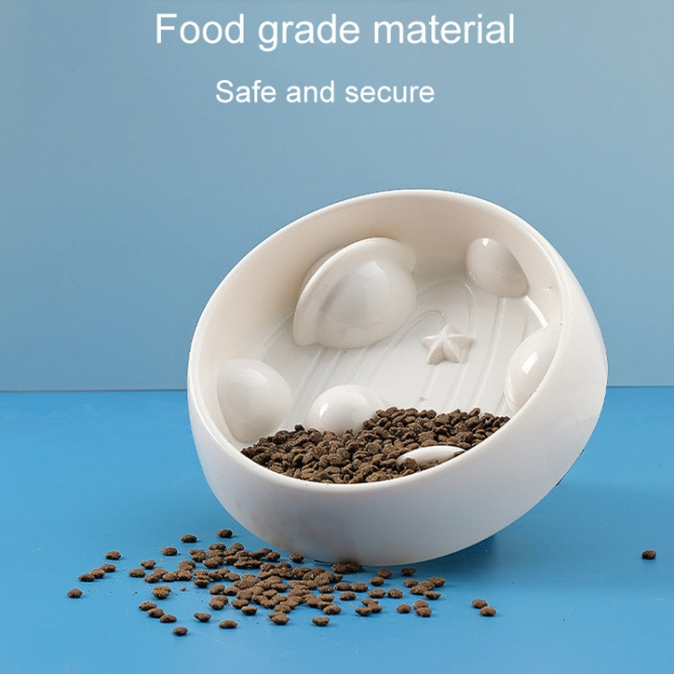 Planet Shape Pets Anti-Choking Slow Eating Bowl Cats And Dogs Spill Resistant Food Holder