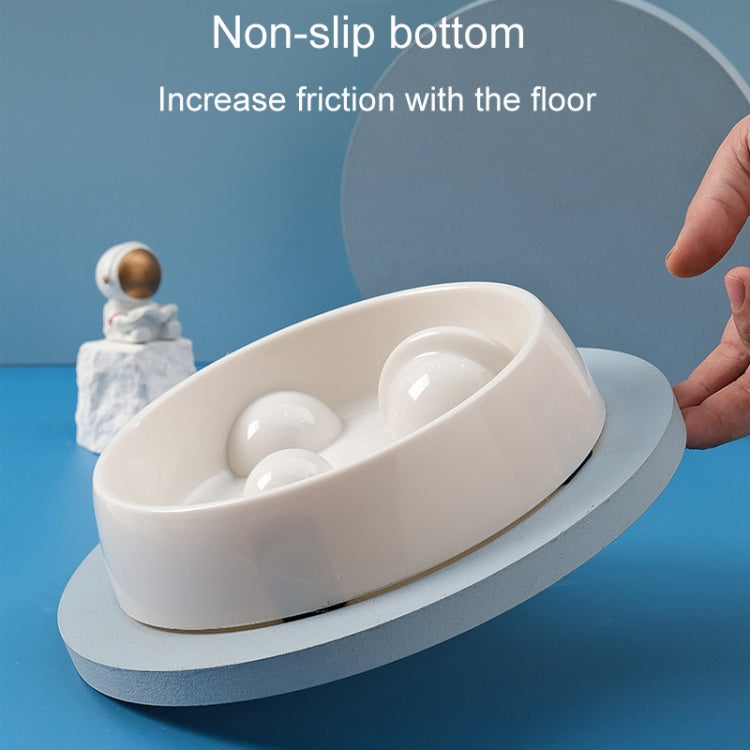 Planet Shape Pets Anti-Choking Slow Eating Bowl Cats And Dogs Spill Resistant Food Holder
