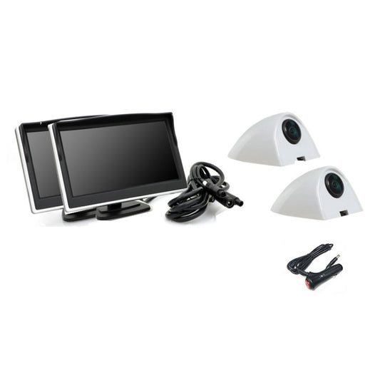 5 Inch AHD Video Monitor Car Reversing High-Definition Camera, With Video Recording + Side Mounting, Folding Screen Video Recording + Side Mounting, No Video Recording + Side Mounting, No Video Recording + Blind Spot