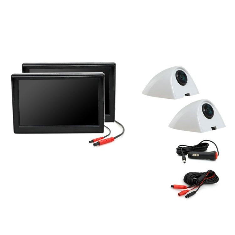 5 Inch AHD Video Monitor Car Reversing High-Definition Camera, With Video Recording + Side Mounting, Folding Screen Video Recording + Side Mounting, No Video Recording + Side Mounting, No Video Recording + Blind Spot