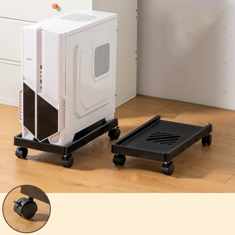 Computer Host Bracket Desktop Chassis Mobile Tray Base Heightening Rack with Pulley, Straight Wheel, Universal Wheel, Universal Wheel + Straight Wheel