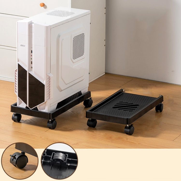 Computer Host Bracket Desktop Chassis Mobile Tray Base Heightening Rack with Pulley, Straight Wheel, Universal Wheel, Universal Wheel + Straight Wheel