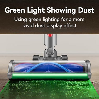 Soft Velvet Suction Head With Full Range Dust Display Light, For Dyson V7 V8 V10 V11 V15, For Dyson V6, For Dyson V12 Slim / V10 Slim