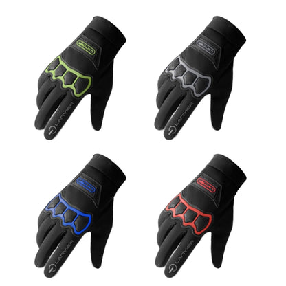 LANYIER Fall Winter Motorcycle Outdoor Riding Gloves Men Velvet Warm Non-slip Touch Screen Windproof Gloves, Average