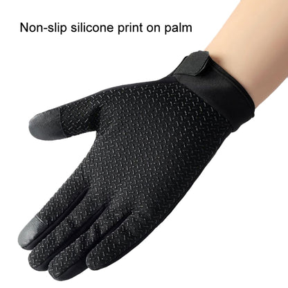 LANYIER Fall Winter Motorcycle Outdoor Riding Gloves Men Velvet Warm Non-slip Touch Screen Windproof Gloves, Average