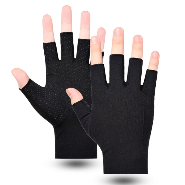 Outdoor Bicycle Riding Fishing Gloves Thin Breathable Anti-UV Sports Ice Silk Gloves, Men 2 Fingers Black, Men Half Finger Black, Men Full Finger Black, Men 2 Fingers Gray, Men Half Finger Gray, Men Full Finger Gray, Men Full Finger Navy...