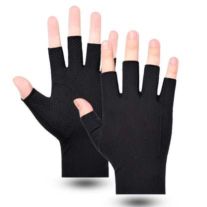 Outdoor Bicycle Riding Fishing Gloves Thin Breathable Anti-UV Sports Ice Silk Gloves, Men 2 Fingers Black, Men Half Finger Black, Men Full Finger Black, Men 2 Fingers Gray, Men Half Finger Gray, Men Full Finger Gray, Men Full Finger Navy...