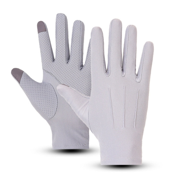 Outdoor Bicycle Riding Fishing Gloves Thin Breathable Anti-UV Sports Ice Silk Gloves, Men 2 Fingers Black, Men Half Finger Black, Men Full Finger Black, Men 2 Fingers Gray, Men Half Finger Gray, Men Full Finger Gray, Men Full Finger Navy...