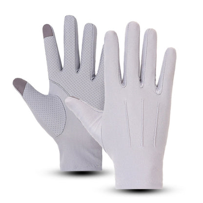 Outdoor Bicycle Riding Fishing Gloves Thin Breathable Anti-UV Sports Ice Silk Gloves, Men 2 Fingers Black, Men Half Finger Black, Men Full Finger Black, Men 2 Fingers Gray, Men Half Finger Gray, Men Full Finger Gray, Men Full Finger Navy...