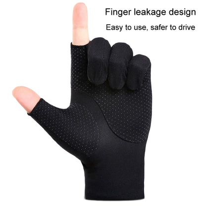 Outdoor Bicycle Riding Fishing Gloves Thin Breathable Anti-UV Sports Ice Silk Gloves, Men 2 Fingers Black, Men Half Finger Black, Men Full Finger Black, Men 2 Fingers Gray, Men Half Finger Gray, Men Full Finger Gray, Men Full Finger Navy...