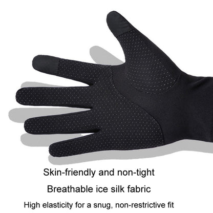Outdoor Bicycle Riding Fishing Gloves Thin Breathable Anti-UV Sports Ice Silk Gloves, Men 2 Fingers Black, Men Half Finger Black, Men Full Finger Black, Men 2 Fingers Gray, Men Half Finger Gray, Men Full Finger Gray, Men Full Finger Navy...