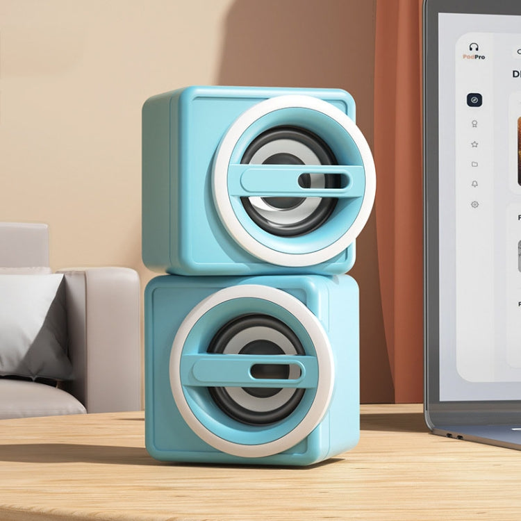 K1 Mini Desktop Computer Wired Speakers USB Subwoofer Speaker, Standard Edition White, Standard Edition Black, Standard Edition Light Blue, Standard Edition Purple, Light Edition White, Light Edition Black, Light Edition Light Blue, Light Edition Purple