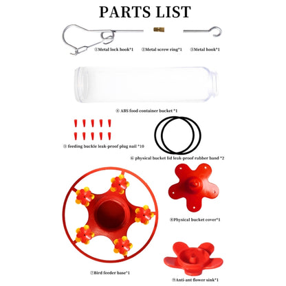 Outdoor Garden Patio Hanging Hummingbird Feeder