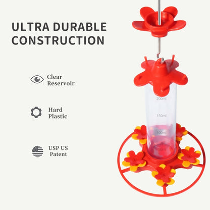 Outdoor Garden Patio Hanging Hummingbird Feeder