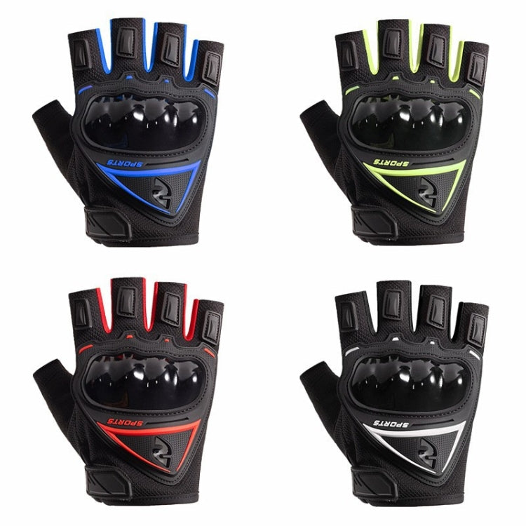 Motorcycle Protection Half Finger Gloves Men Outdoor Riding Sports Tactical Hiking Gloves, Average