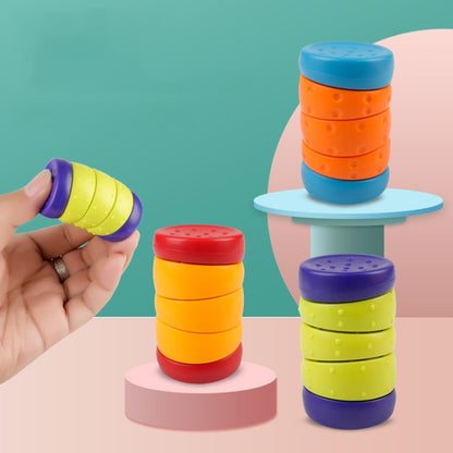 Stress Relief Cube EDC Push Cards Fingertip Spinning Office Stress Relief Twister Novelty Toy