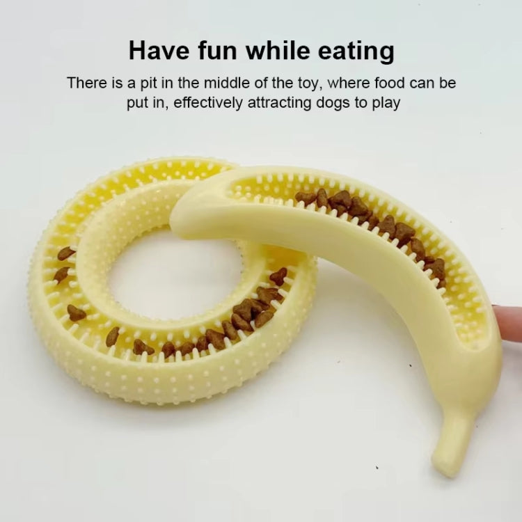 Pet Chewing Teeth Cleaning Toy Teething Stick, Round, Bone, Banana