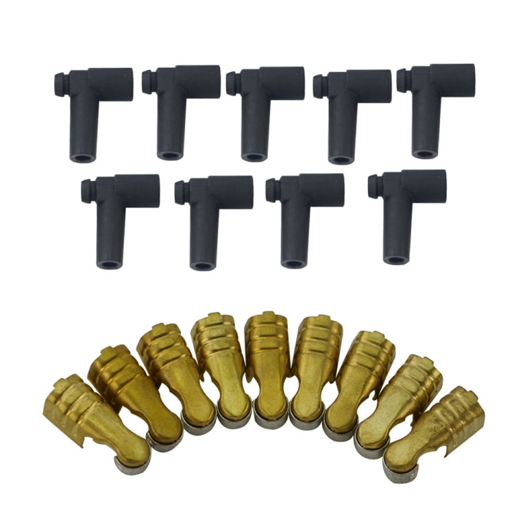 18pcs /Set Rubber Sleeve Stainless Steel Clamp Connector Ignition Coil Accessories