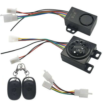 48-72V Electric Motorcycle One-Button Start Remote Lock Anti-Theft Alarm, Two-wheeler, Three-wheeler