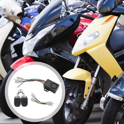 48-72V Electric Motorcycle One-Button Start Remote Lock Anti-Theft Alarm, Two-wheeler, Three-wheeler