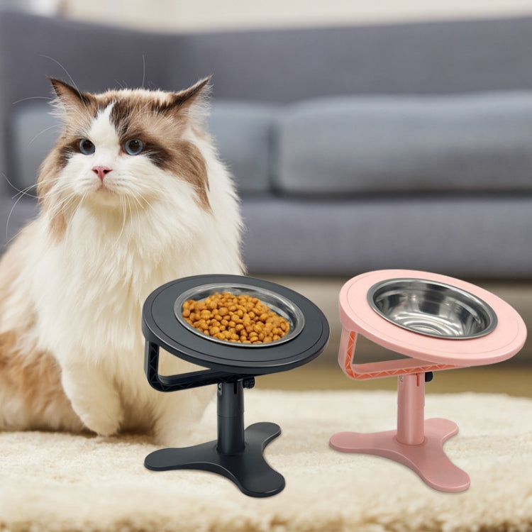 Adjustable Height Anti-Tip Pet High Stand Bowl
