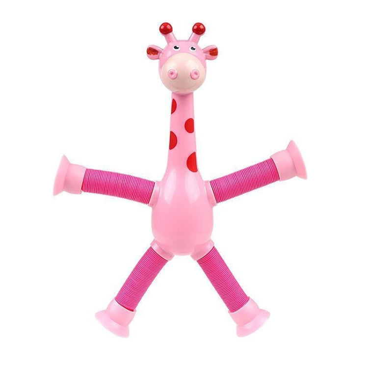 Telescopic Suction Cup Giraffe Funny Hundred Change Children Cartoon Educational Toy