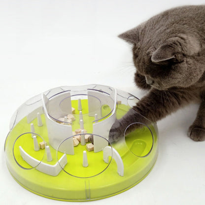 Cats Maze Food Throwing Interactive Toy Pet Energy Depletion Anti-Choking Eating Utensils