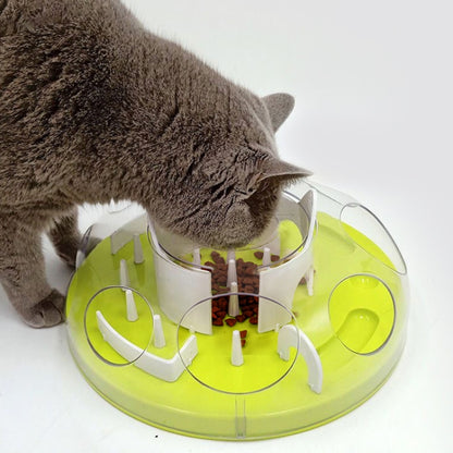 Cats Maze Food Throwing Interactive Toy Pet Energy Depletion Anti-Choking Eating Utensils